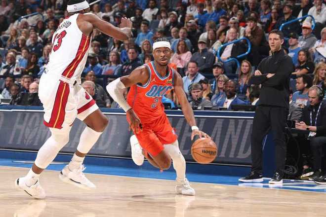 聯(lián)盟第一！亞歷山大29+8雷霆逆轉(zhuǎn)熱火 維金斯23分霍姆格倫16+9