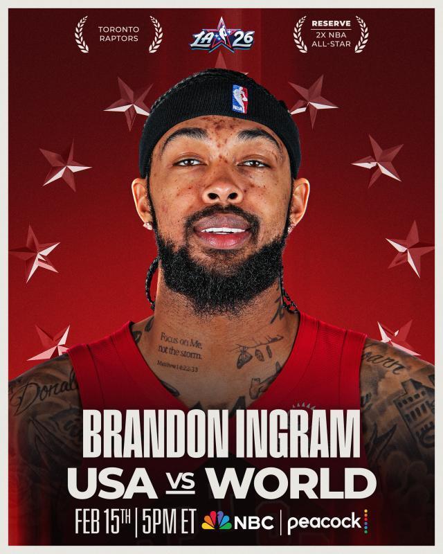 英格拉姆頂替庫里入選全明星 選擇猛龍?zhí)髦牵? title=